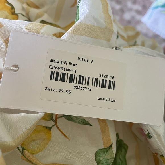 Billy J designs Abena midi lemon dress - Picture 3 of 5